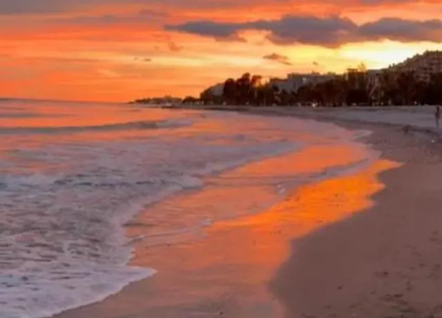 Promenades au coucher du soleil