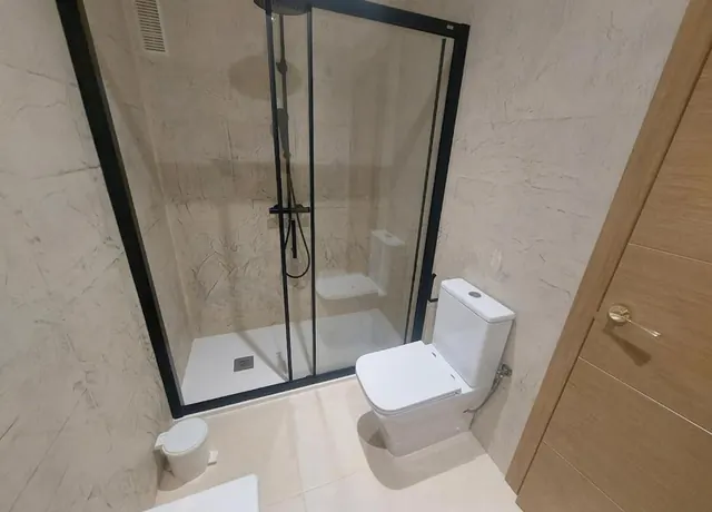 Grande douche avec paroi