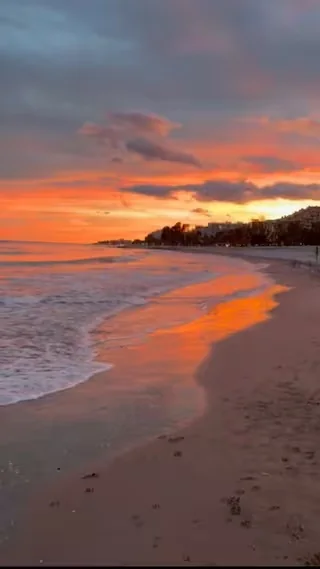 Atardecer en la playa