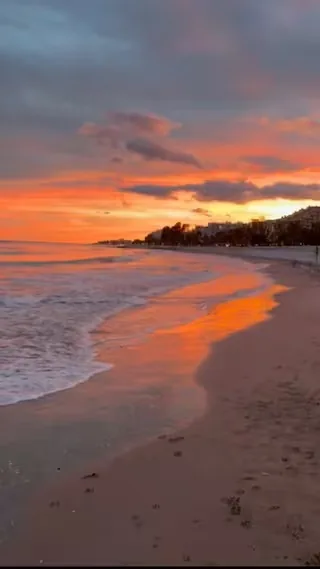 Atardecer en la playa